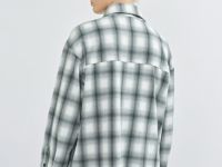 Рубашка в клетку, Серый