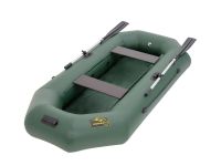 Гребная лодка ПВХ MAGNUM PRO 300 (Зеленая) гребная, с возможностью установки транца (2024)
