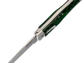 Автоматический складной нож Mikov Predator, сталь N690, рукоять Raffir, зелёный