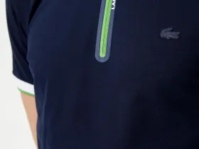 Мужское спортивное поло Lacoste на молнии