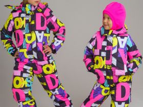 Зимний комбинезон из мембранной ткани для девочки