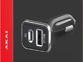 Автомобильное зарядное устройство Akai (CH-6D06) USB/Type-C 38W (черный)