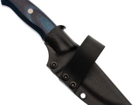 Нож Коготь, сталь VG-10, рукоять синяя микарта