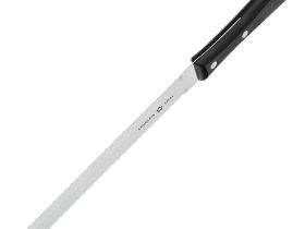 Кухонный нож для замороженных продуктов Tojiro Fuji Cutlery Special series FG-3400, сталь Mo-V, рукоять термопластик, черный