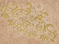 Полотенце махровое Ricamo, бежевое