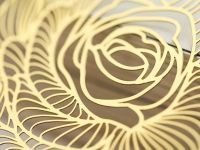 Закладка для книг с кисточкой "Императорская роза" (латунь, нейлон)