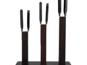 Подставка для ножей магнитная Woodinhome KS050SWEN-ST, венге/мрамор
