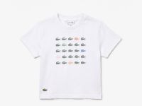 Детская хлопковая футболка Lacoste