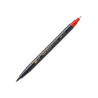 Маркер-кисть, двусторонний Pentel 1,2 мм/ 10,5 мм, черный