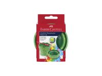 Стакан для воды Faber-Castell "Clic&Go", складной, зеленый мрамор