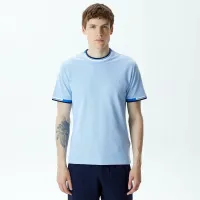 Мужская хлопковая футболка Lacoste с принтом