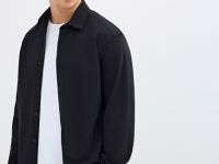 Классическая рубашка из хлопка, Черный