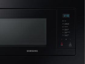Встраиваемая микроволновая печь Samsung MS23A7118AK/BW, 23 л черное стекло