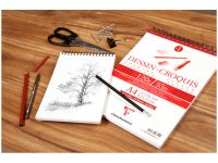 Блокнот для черчения и рисования Clairefontaine "Dessin Croquis" А5 50 л 120 г