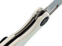 Складной нож Reptilian Тобол-03, сталь D2, рукоять белый G-10