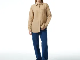 Женская лёгкая рубашка Lacoste из льна