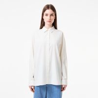 Женская хлопковая рубашка Lacoste свободного кроя
