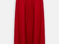 Юбка А-силуэта с поясом на резинке и боковыми разрезами