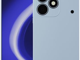 Клип-кейс Krutoff Silicone для realme Note 80 Голубой