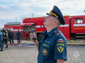 Пожарно-тактические учения провели в аэропорту Якутска