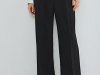Прямые брюки со стрелками, Черный