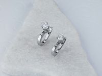 Серьги из белого золота с бриллиантами э0901сг05091100