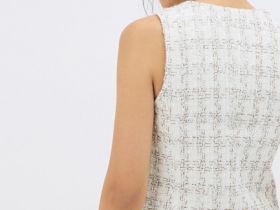 Твидовый жилет, Белый