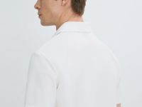 Поло из мягкого пике, Белый