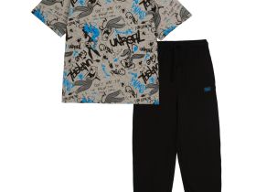 Комплект трикотажный для мальчиков: фуфайка (футболка), брюки