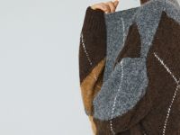 Джемпер с узором, Серый