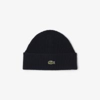 Вязаная шапка-бини Lacoste из шерсти
