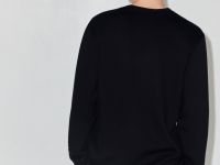 Чёрный лонгслив с контрастной отделкой и вышивкой Глория Джинс