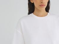 Футболка оверсайз с разрезами, Бежевый