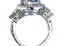 Кольцо из серебра с и празиолитами э0681кц05250355_white