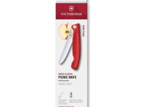Нож складной для овощей серрейтор Victorinox Swiss Classic 11 см, нержавеющая сталь, рукоять полипропилен, красный
