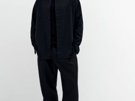 Рубашка с шерстью, Черный