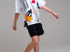 Фуфайка трикотажная для девочек (футболка)