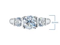 Классическое кольцо из белого золота э4712кц10220872_white