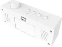 Часы-будильник Ritmix CAT-111 с метеостанцией (белый)