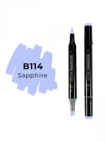 Маркер двухсторонний на спиртовой основе Sketchmarker Brush Цвет Сапфир