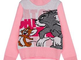 Свитер трикотажный для девочек