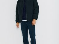 Утеплённая куртка из вельвета, Синий