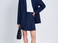 Юбка мини прямого силуэта