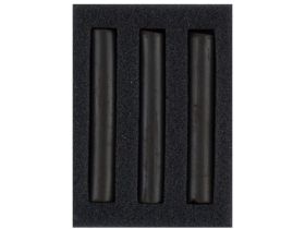 Набор сухих графических материалов "Ладога" сепия тёмная, 3 мелка