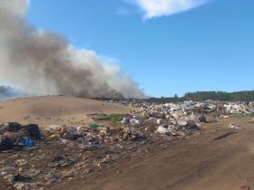 В Намцах произошло возгорание на мусорном полигоне