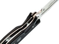 Складной нож НОКС Офицерский-С, сталь AUS-8, рукоять ABS пластик, черный