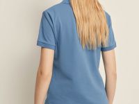 Поло приталенного силуэта с вышивкой