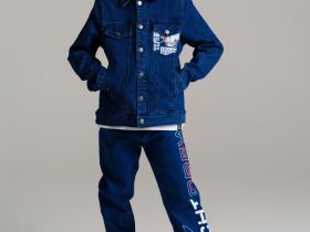 Куртка текстильная джинсовая для мальчиков