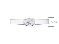 Помолвочное кольцо из белого золота с бриллиантом э4001кц10210204