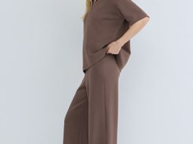 Брюки свободного кроя, Коричневый